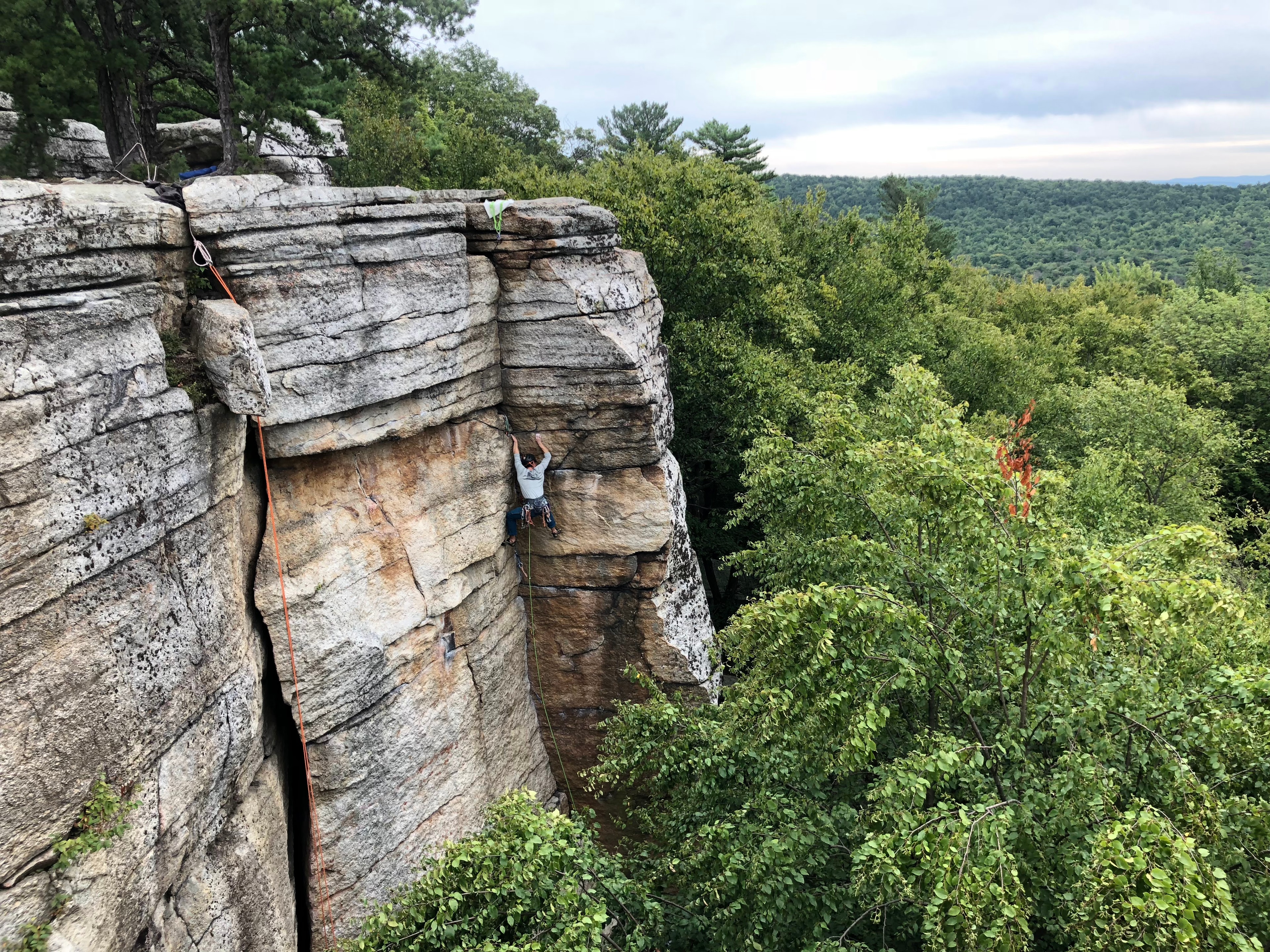 Escalando en los Gunks